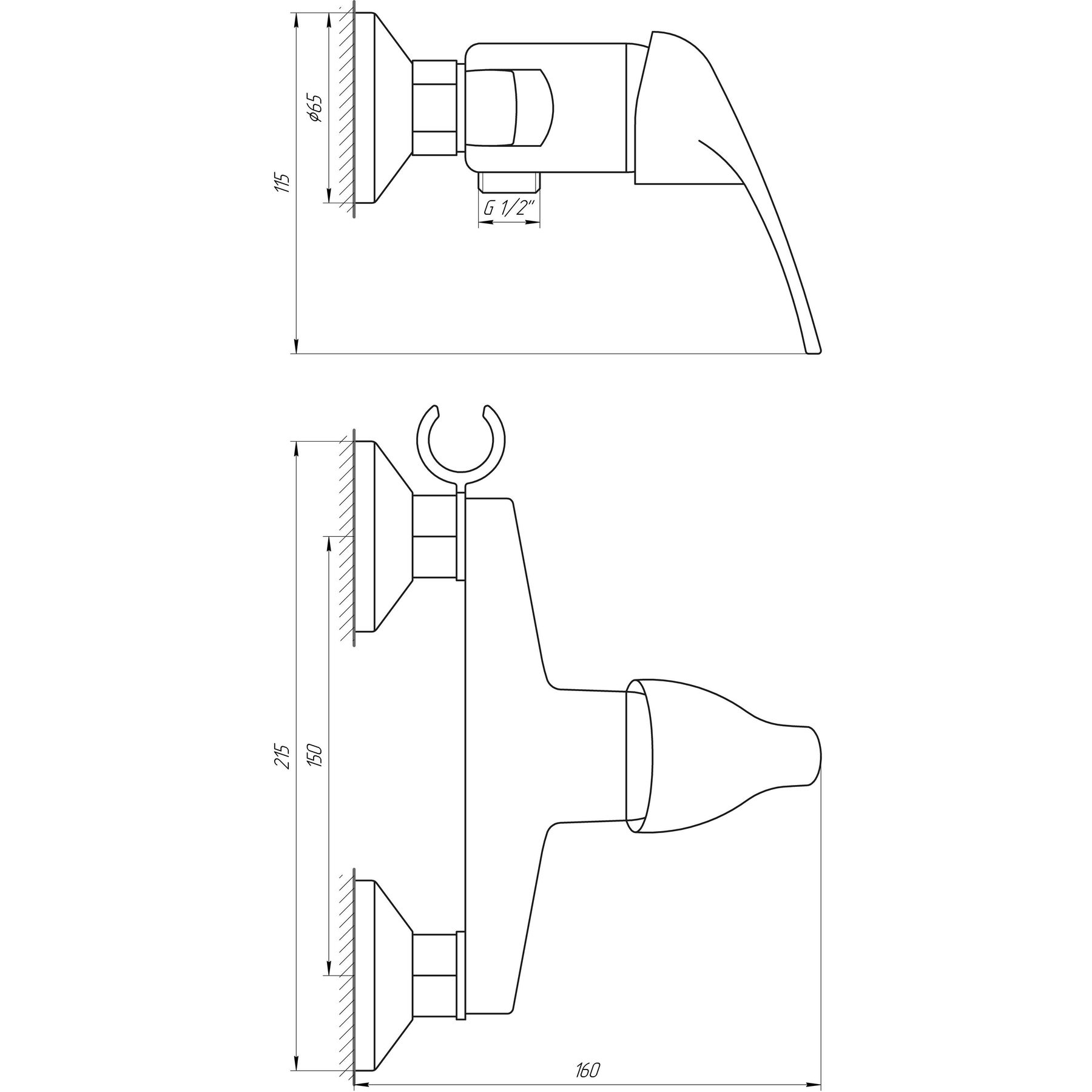 Globus Lux Solly GLSO-0206N Габаритні розміри