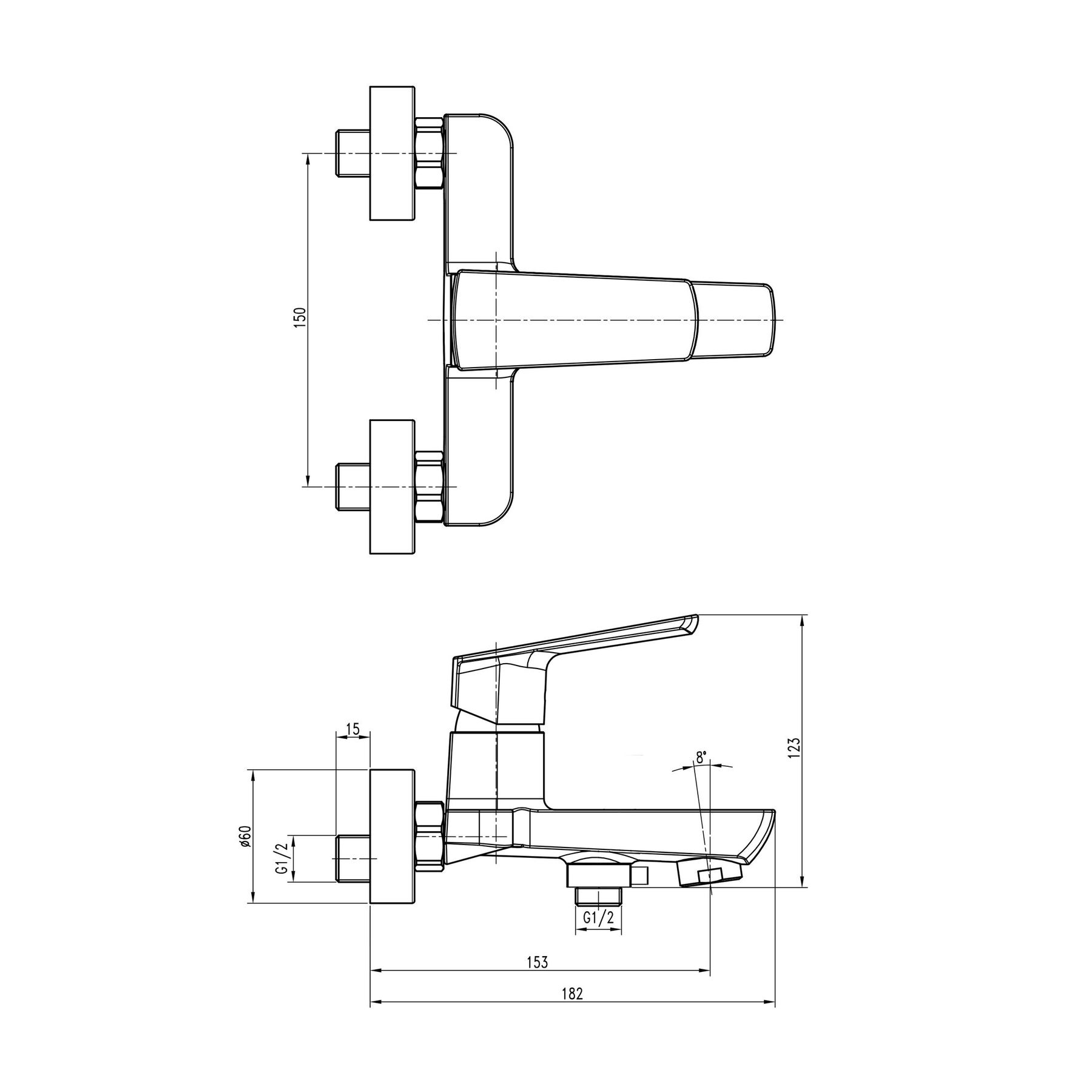 Topaz Lexi TL 21101A-H57-0 Габаритні розміри