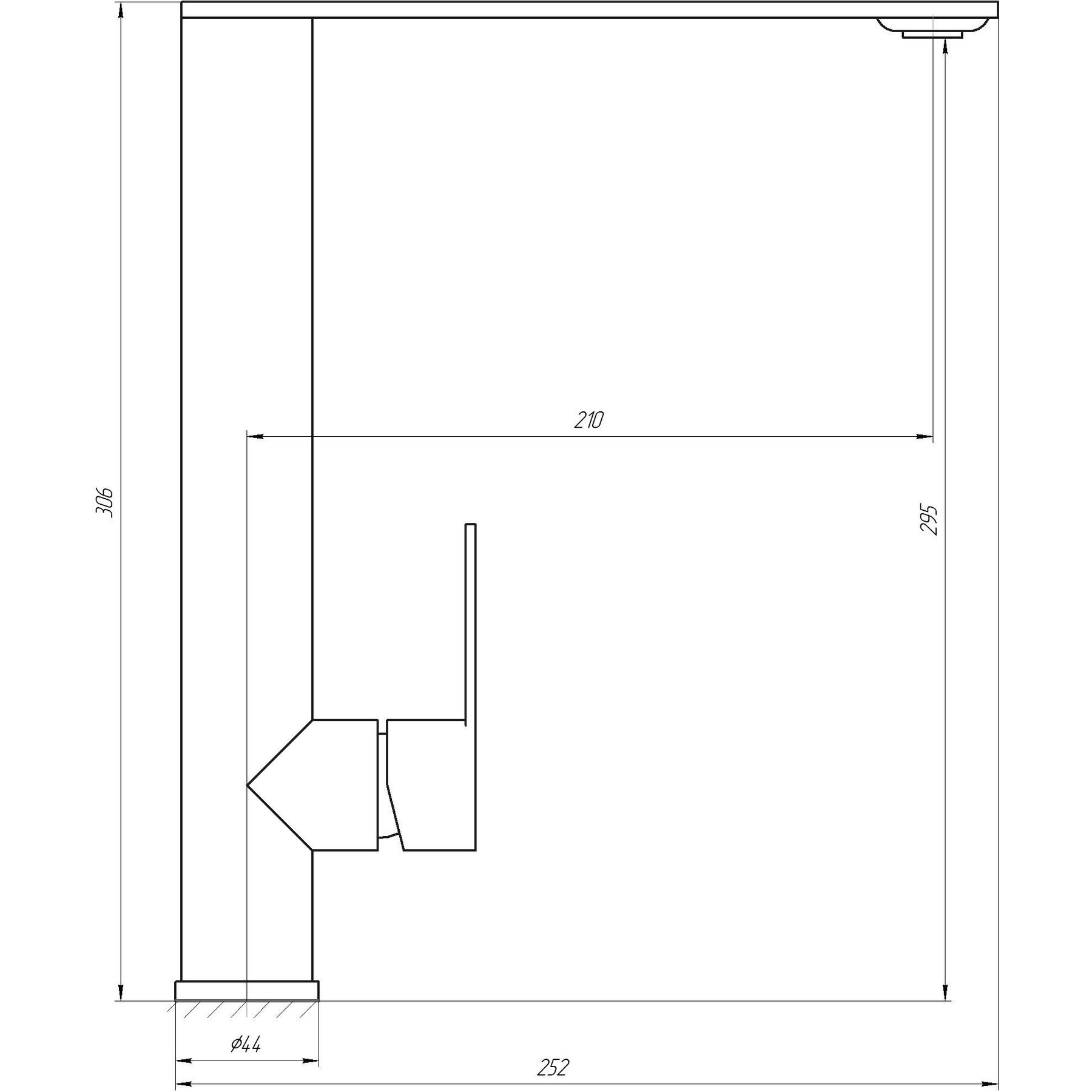 Globus Lux Ring SR-203-10 Габаритные размеры