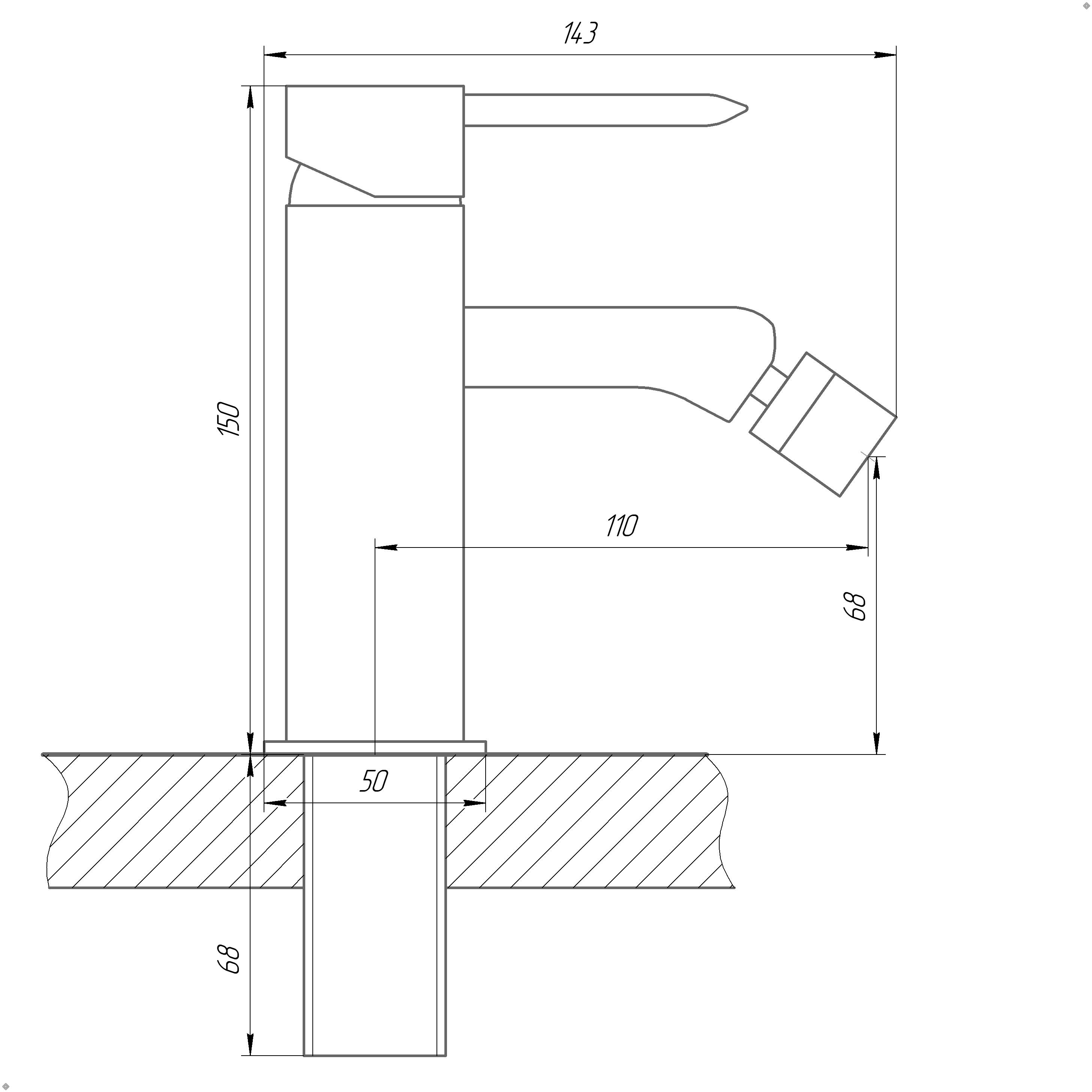 Topaz Corsica TC 16601-H48 Габаритные размеры