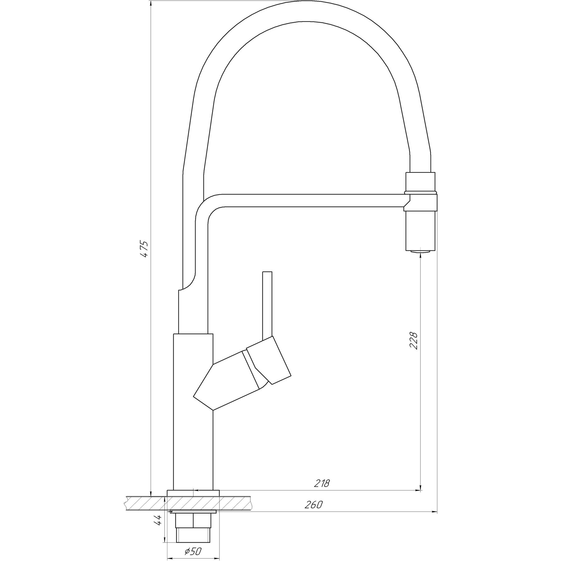 Globus Lux Denver Flex GDF-32-10-01 Габаритні розміри