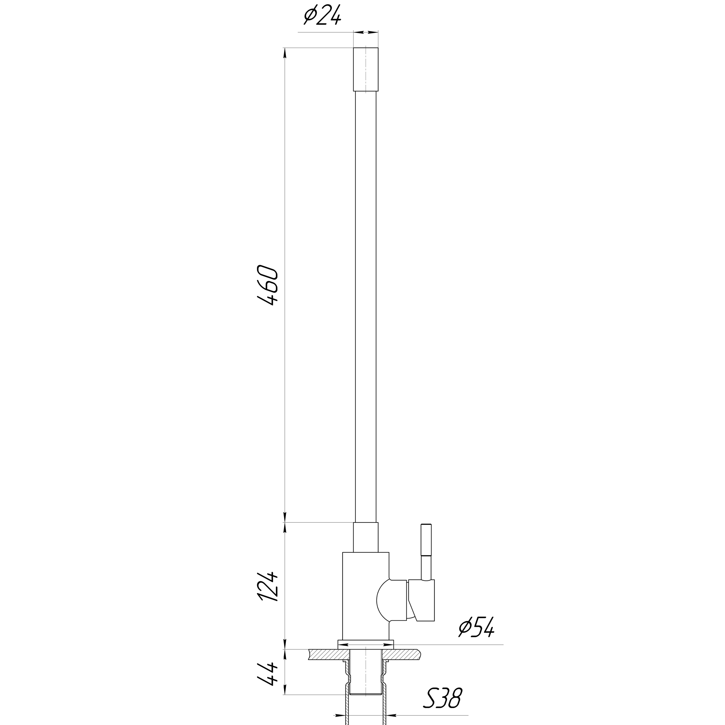 Globus Lux Alpen SBT1-203SB Габаритные размеры