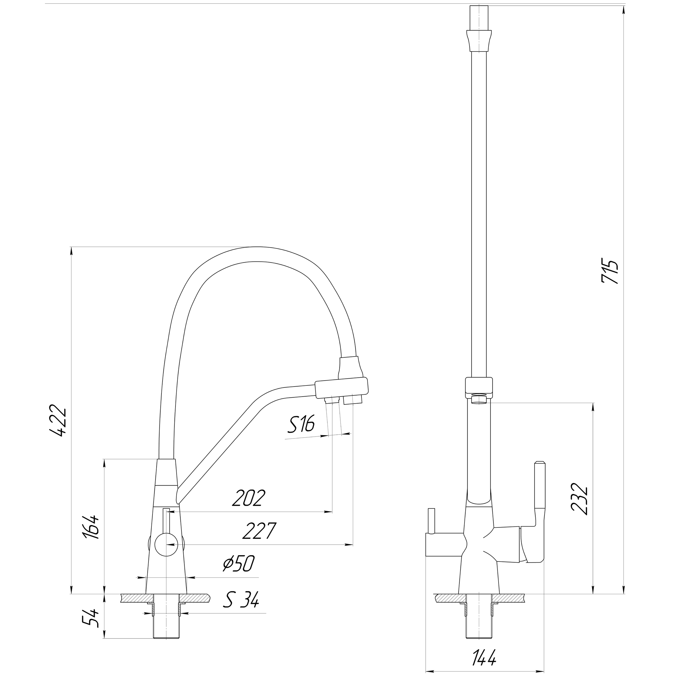 Globus Lux GLLR-0800-08-02 Габаритні розміри