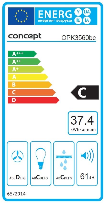 Кухонна витяжка Concept OPK3560bc характеристики - фотографія 7