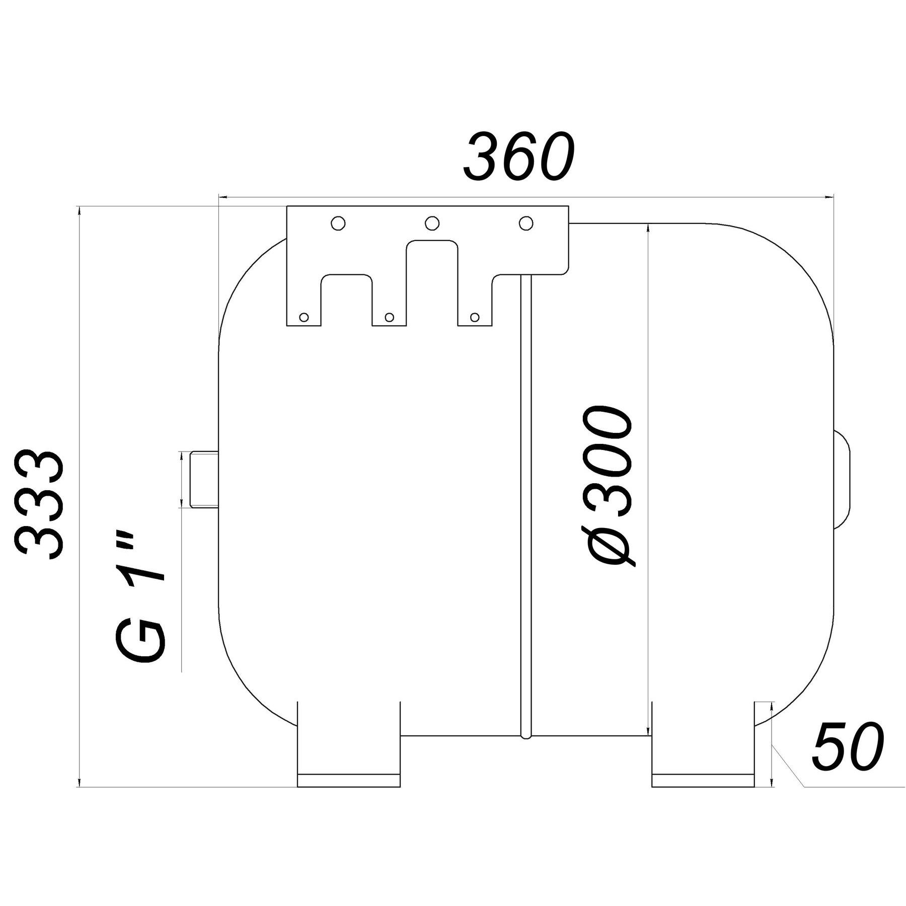 Zilmet Hydro-Pro 24 (11A0002434) Габаритні розміри