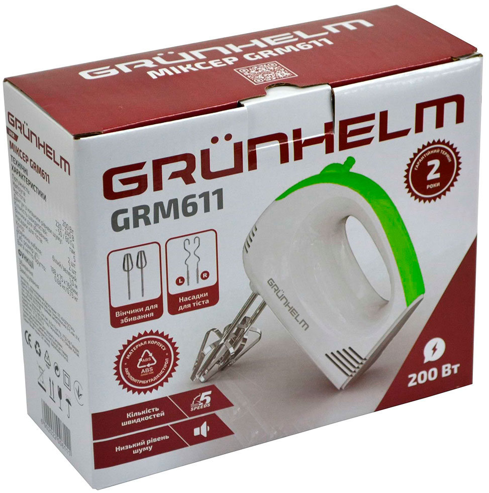 Миксер Grunhelm GRM611 характеристики - фотография 7
