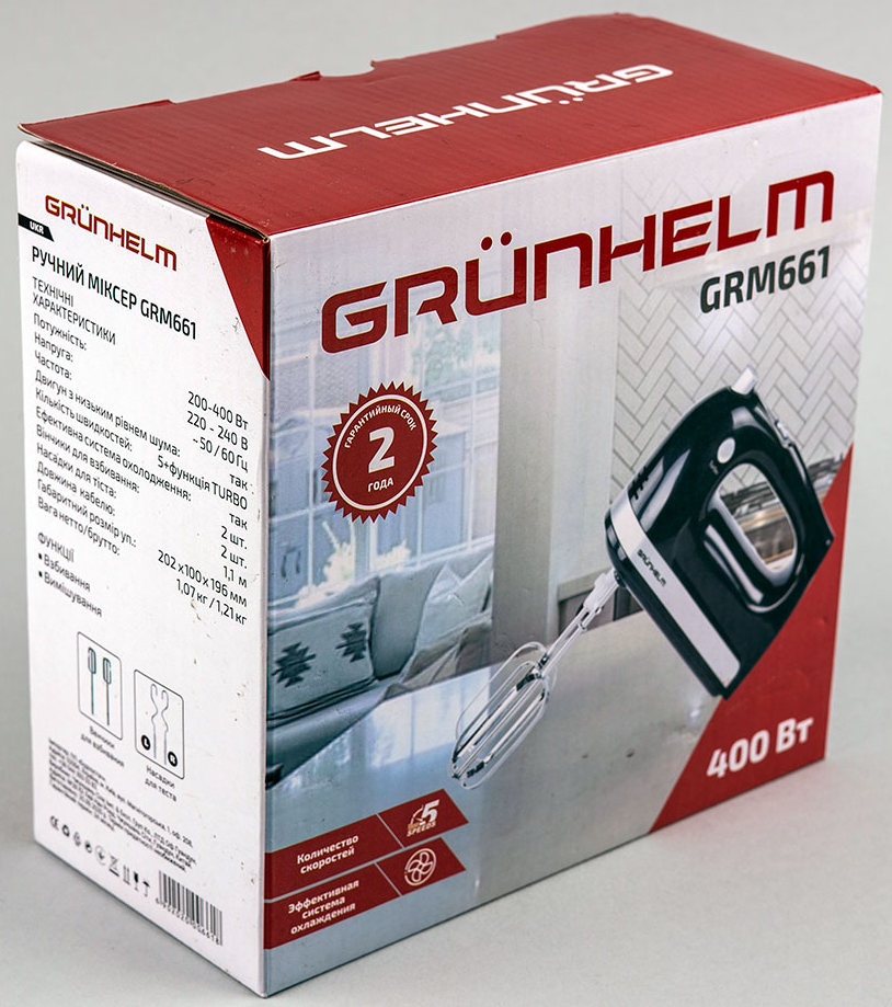 Миксер Grunhelm GRM661 инструкция - изображение 6