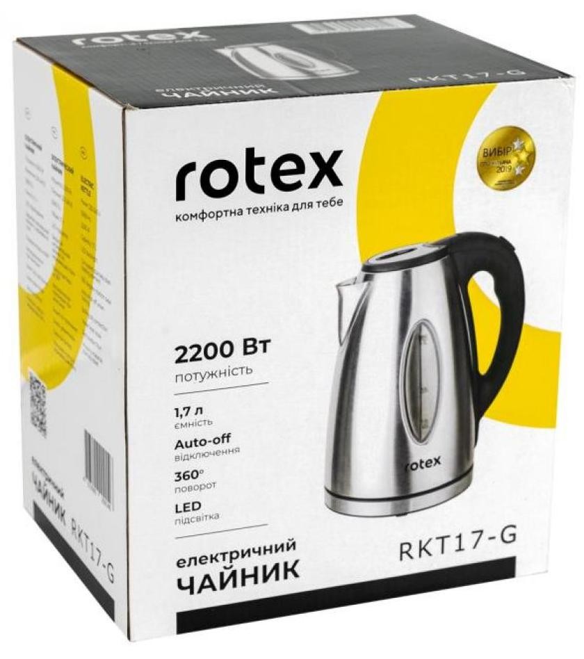 в продажу Електрочайник Rotex RKT17-G - фото 3