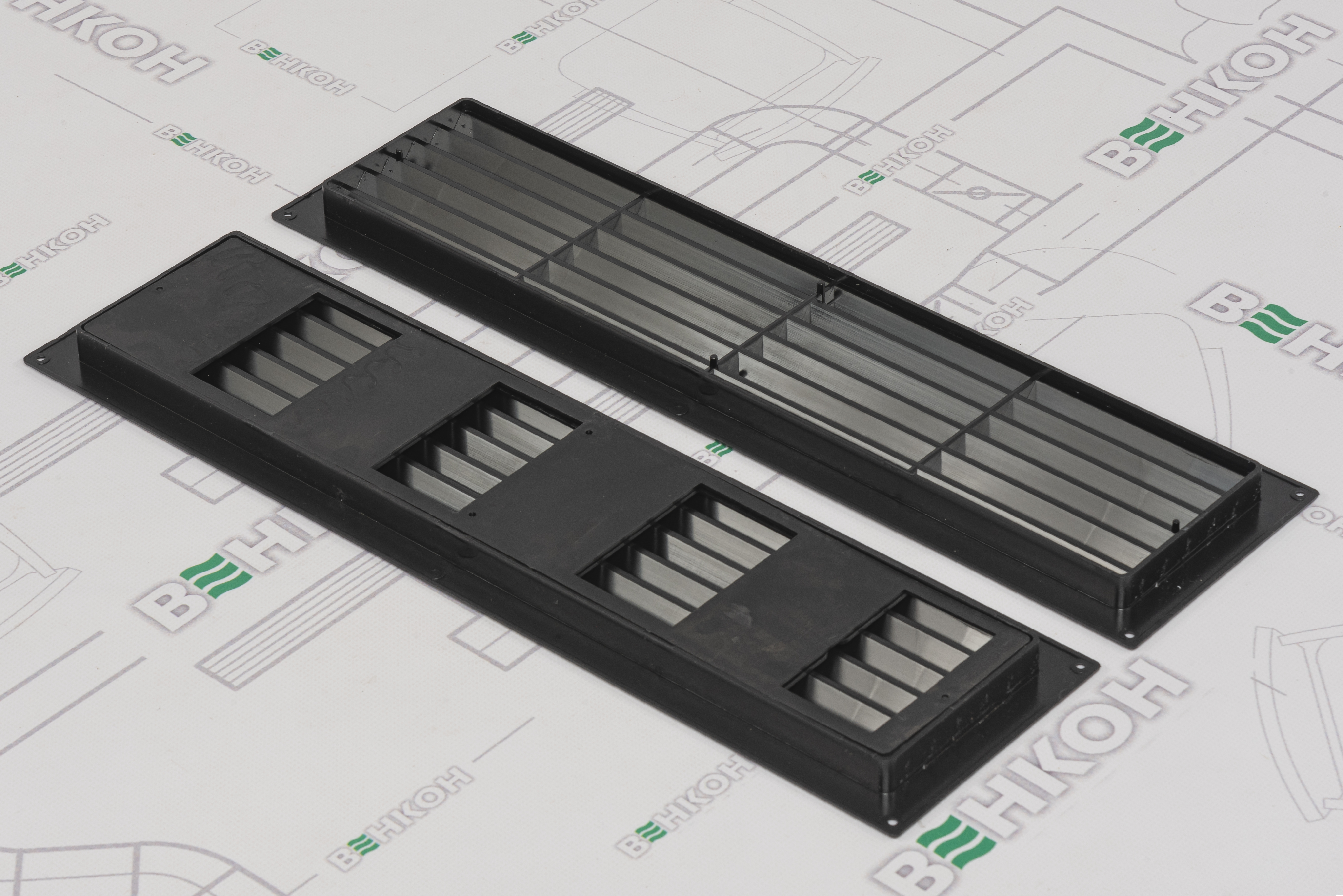 в продажу Решітка Вентс МВ 450 Р/2 чорна - фото 3