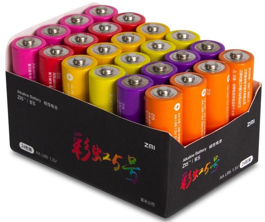 Батарейка ZMI ZI5 Rainbow AA batteries * 24 (Р30402)