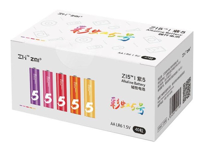 Батарейка ZMI ZI5 Rainbow AA batteries * 40 (Ф01152)