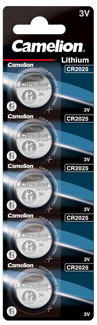 Батарейка Camelion CR 2025 Lithium*5 (CR2025-BP5) в интернет-магазине, главное фото
