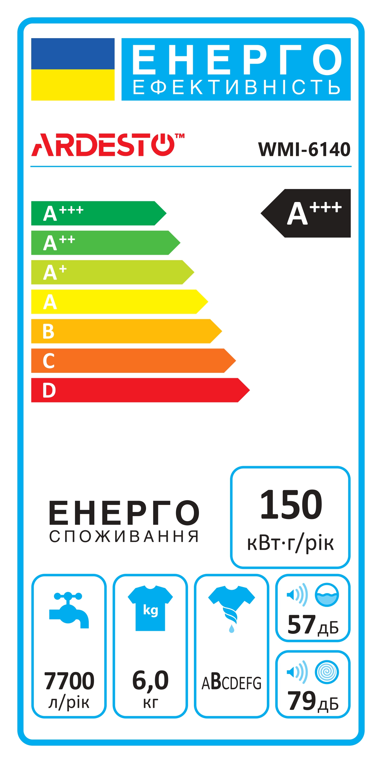 Пральна машина Ardesto WMI-6140 характеристики - фотографія 7