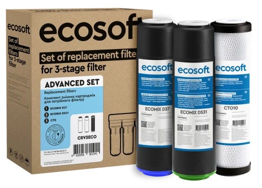 в продаже Улучшенный годовой запас картриджей Ecosoft для тройного фильтра Ecosoft CRV6ECO - фото 3