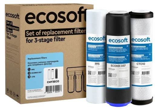 в продажу Річний запас картриджів Ecosoft для потрійного фільтра Ecosoft CMV6ECO - фото 3
