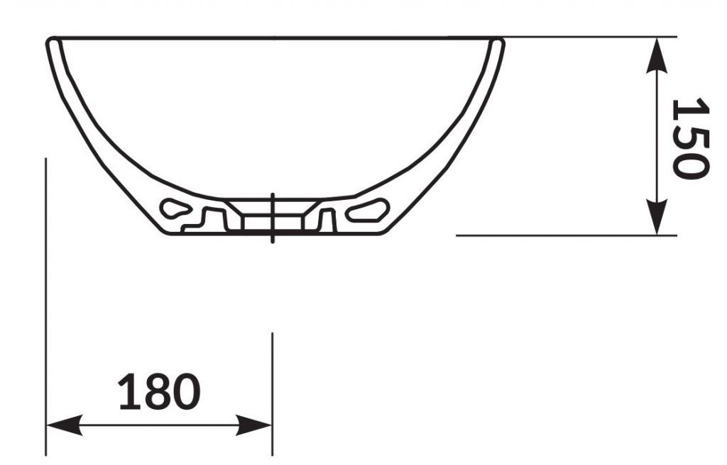 Cersanit Moduo 45 (K116-051) Габаритні розміри