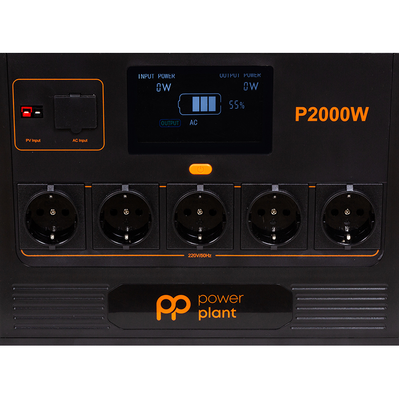Портативная зарядная станция PowerPlant P2000W 1843.2Wh, 512000mAh, 2000W (PB930746) цена 55999.00 грн - фотография 2