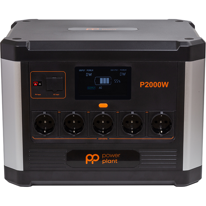 Портативная зарядная станция PowerPlant P2000W 1843.2Wh, 512000mAh, 2000W (PB930746) в интернет-магазине, главное фото