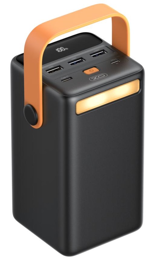 Повербанк XO PR168 - 50000 mAh QC22.5W + PD20W with emergency light Black в інтернет-магазині, головне фото