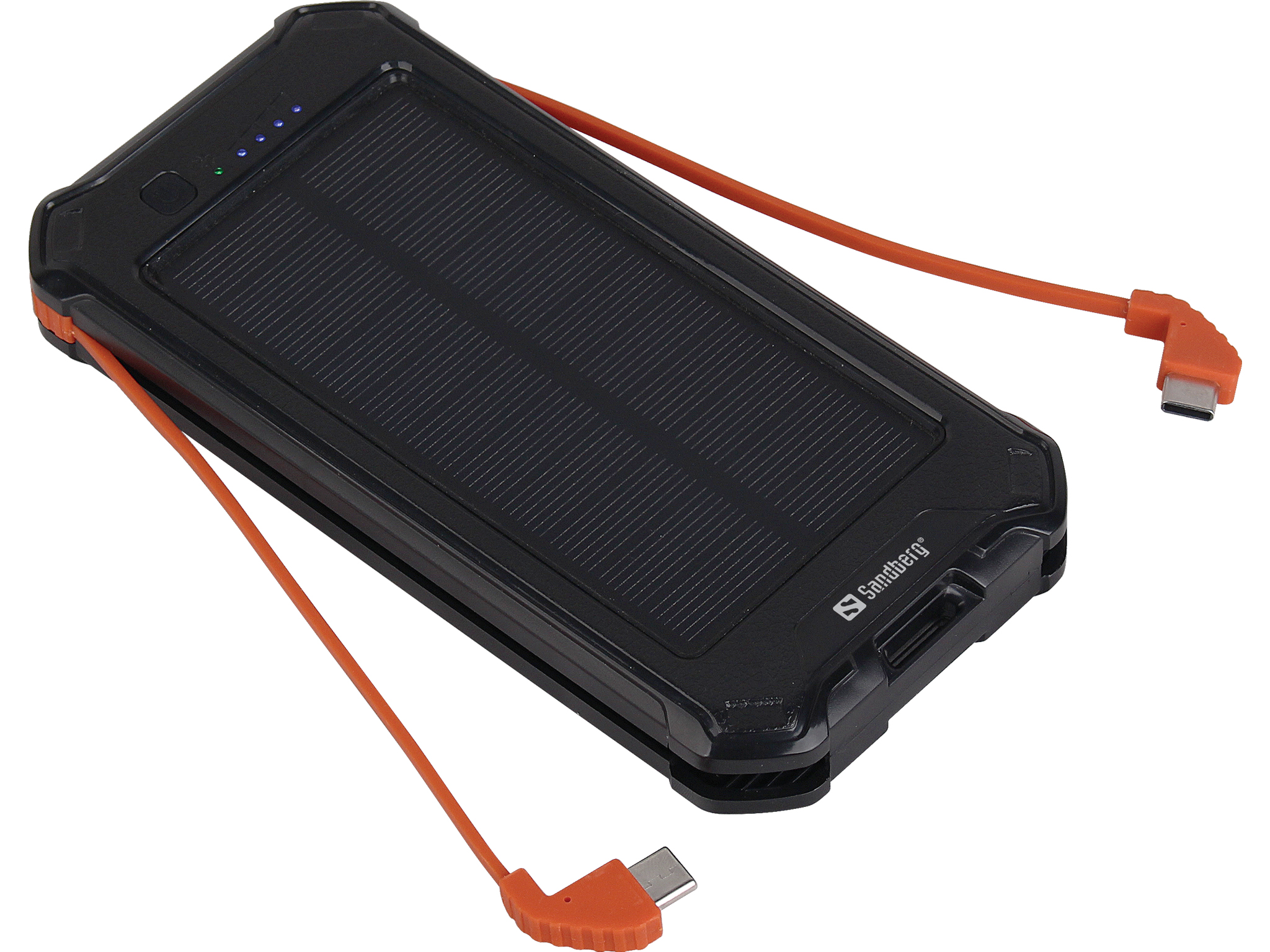 Цена повербанк на солнечной батарее Sandberg 3in1 10000 mAh, 2.1A USB, Type-C/Micro USB OUT IP54 (420-72) в Киеве