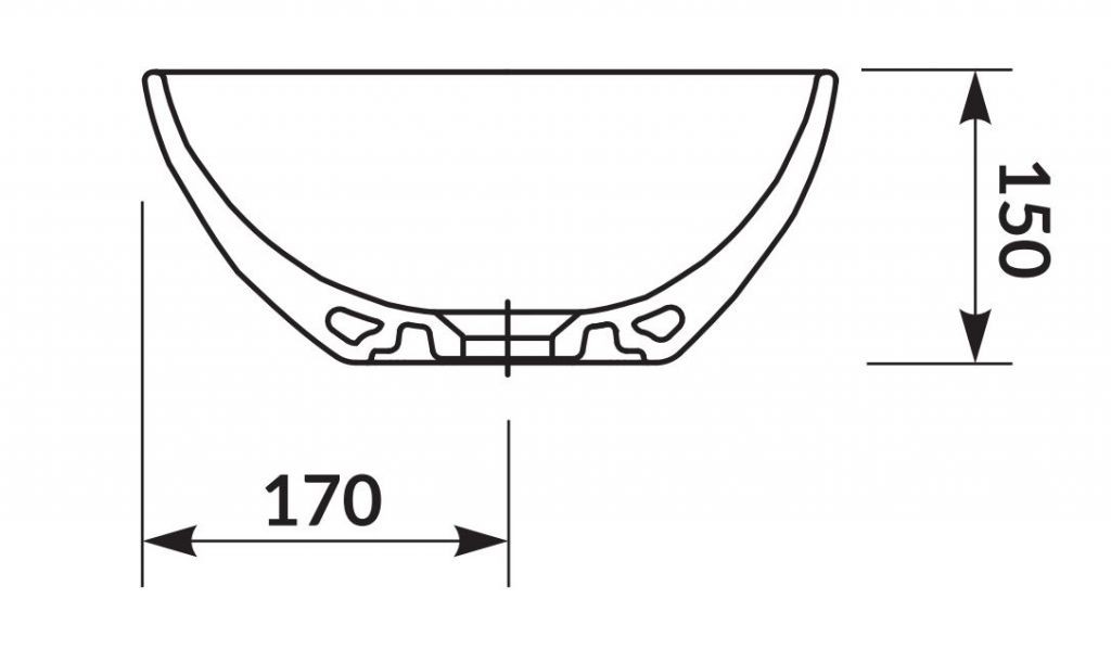 Cersanit Moduo 55 (K116-052) Габаритные размеры