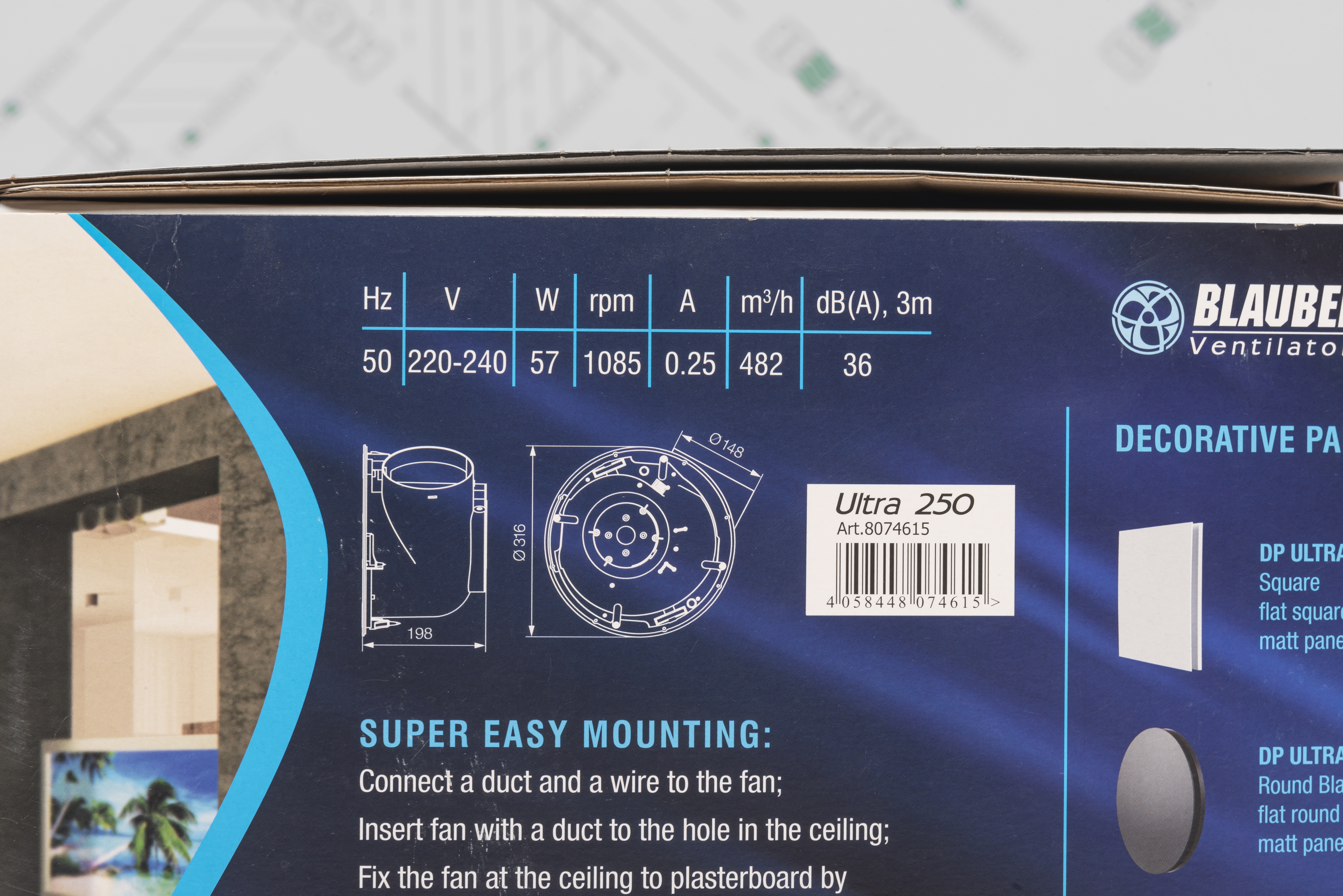 Вытяжной вентилятор Blauberg Ultra 250 обзор - фото 11