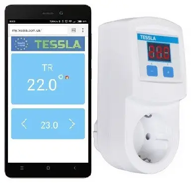 Терморегулятор Tessla TRW Wi-Fi ціна 1209.00 грн - фотографія 2