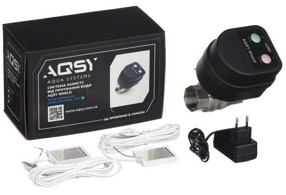 AQSY Shield 1/2 Enolgas+два дротових датчика AQSY WS Simple 3м