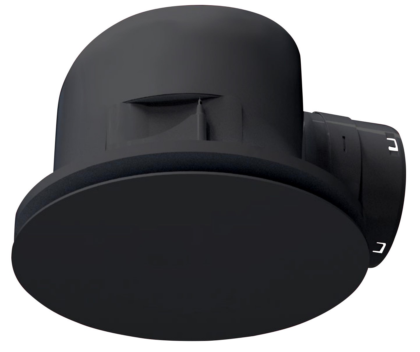 Черный вытяжной вентилятор Blauberg Ultra 250 Round Black