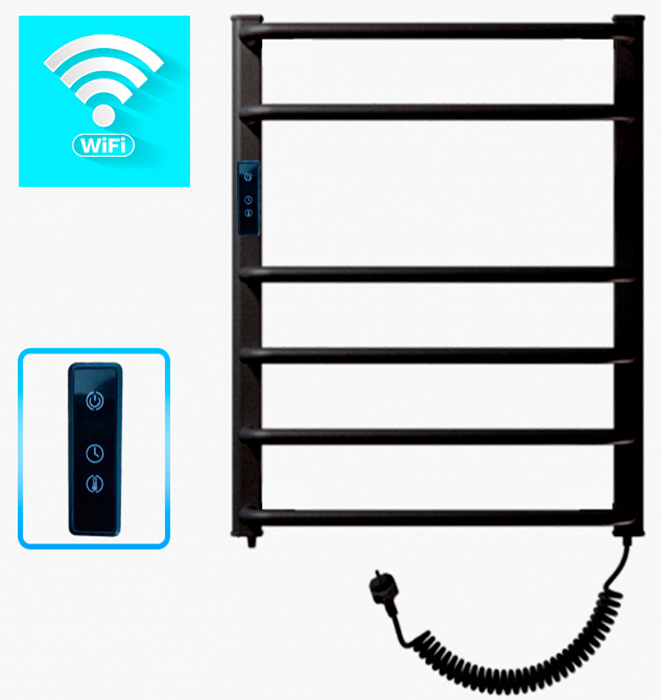 Рушникосушка Polywarm EU6/65 чорна Sensor Wi-Fi в інтернет-магазині, головне фото