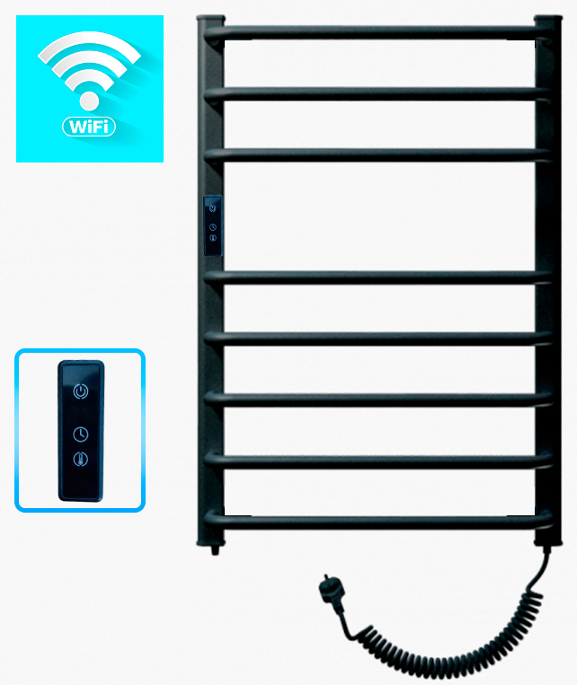 Полотенцесушитель Polywarm EU8/65 черный Sensor Wi-Fi в интернет-магазине, главное фото