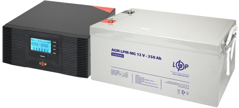 Комплект для резервного живлення LogicPower UPS B1500 + АКБ MG 3000Wh (20003)