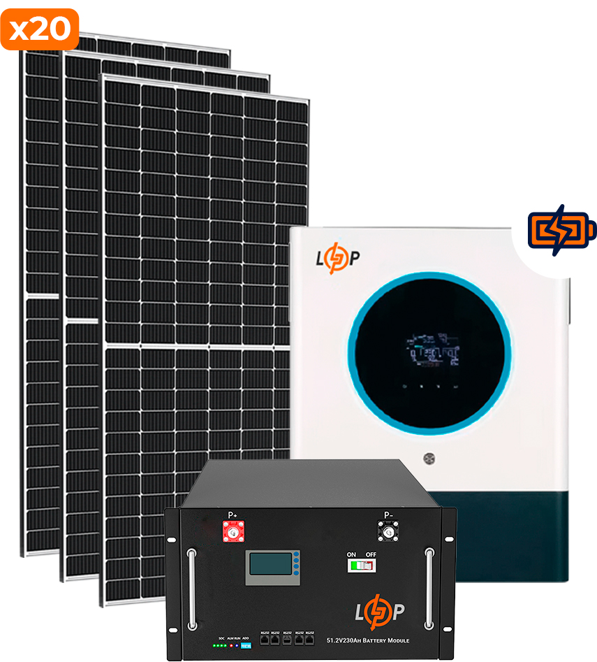 Система резервного питания LogicPower Премиум + 8kW АКБ 11kWh LiFePO4 230 Ah в интернет-магазине, главное фото