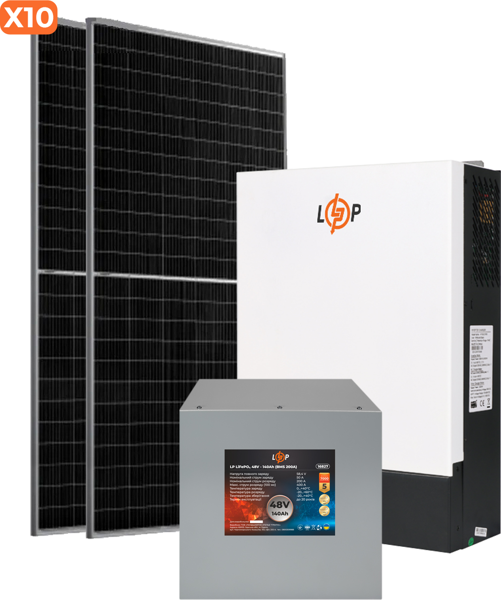 Система резервного живлення LogicPower 5kW АКБ 6.7kWh (літій) 140 Ah Преміум в інтернет-магазині, головне фото