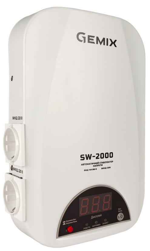 в продаже Стабилизатор напряжения Gemix SW-2000 - фото 3