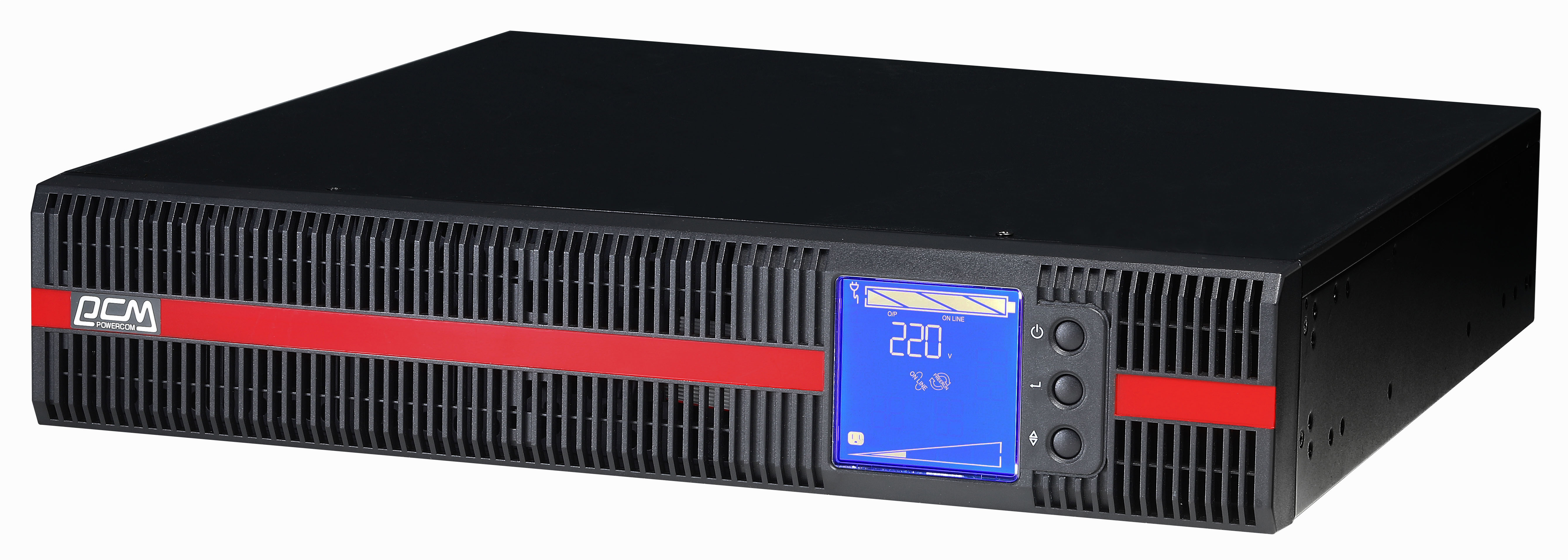 Источник бесперебойного питания Powercom MRT-1500 IEC 1500VA PF=1 online RS232 USB 4 IEC LCD цена 24000.00 грн - фотография 2