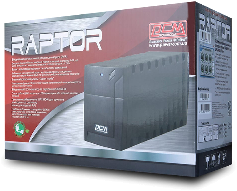 продаємо Powercom RPT-600AP IEC 600VA/360W line-interactive USB  3 IEC в Україні - фото 4