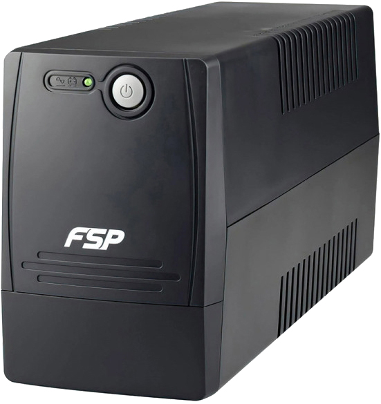 Отзывы источник бесперебойного питания FSP FP650, 650ВА/360Вт, Line-Int, USB/RJ45, IEC-320-C13, AVR, Black PPF3601405