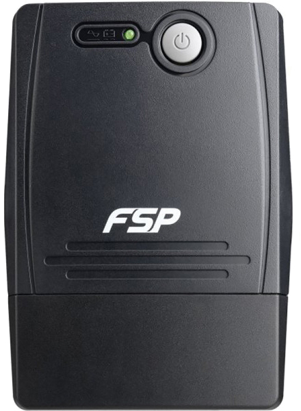 Источник бесперебойного питания FSP FP600, 1000ВА/600Вт, Line-Int, CE, IEC*4+USB+USB cable, Black PPF3600721