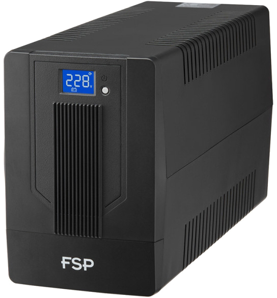 Источник бесперебойного питания FSP IFP1500, 1500ВА/900Вт, Schuko*2+IEC C13*2+USB+USB Cable, LCD, AVR, Black PPF9003100 цена 6850 грн - фотография 2