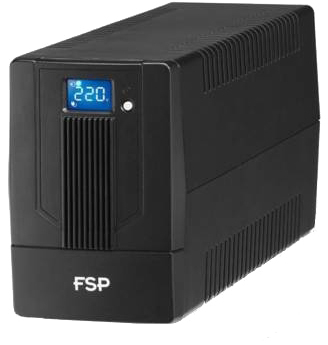 Джерело безперебійного живлення FSP iFP-600, 600ВА/360Вт, USB, LCD, 2хSchuko, AVR, Black PPF3602700 в інтернет-магазині, головне фото