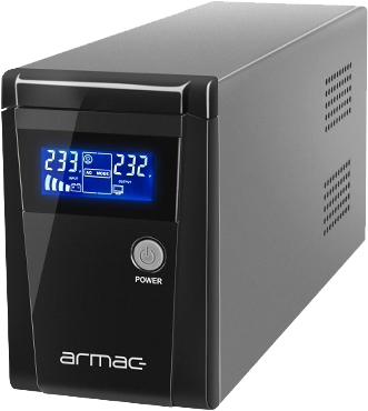 в продажу Джерело безперебійного живлення Armac OFFICE O/650E/LCD, Line Interactive 650VA/390W, 2хFrench., USB-B LED, Metal case - фото 3