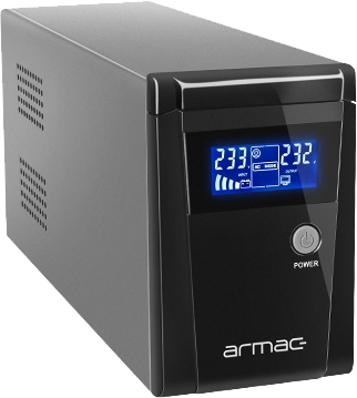 продаємо Armac OFFICE O/650E/LCD, Line Interactive 650VA/390W, 2хFrench., USB-B LED, Metal case в Україні - фото 4