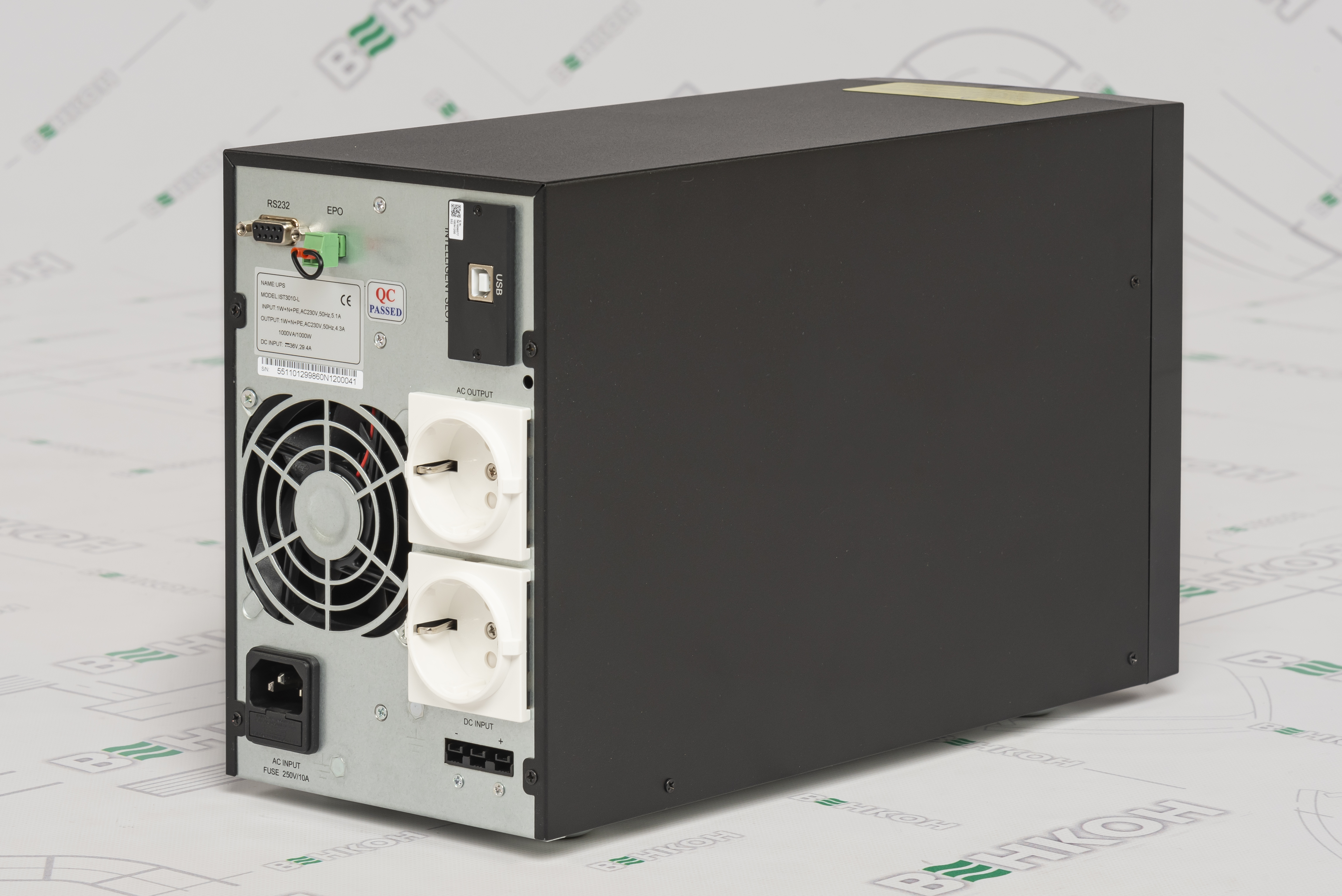 Источник бесперебойного питания AEC IST3010-L, 1kVA, Online, 36Vdc external battery only цена 7865 грн - фотография 2