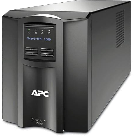 Источник бесперебойного питания APC Smart-UPS 1500VA LCD, Lin.int., AVR, 8 х IEC, SmartSlot, USB, RJ-45, металл (SMT 1500I) в интернет-магазине, главное фото