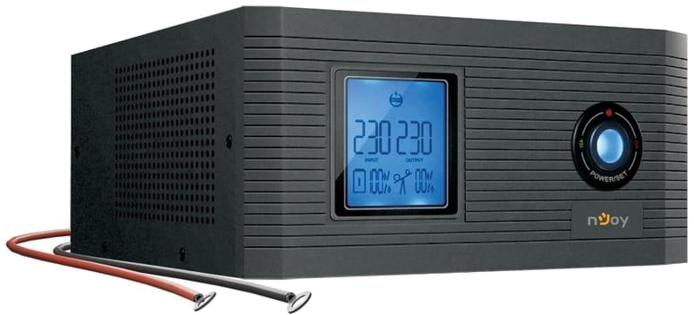 nJoy Aira 1200 (UPCSTLP812HAICP01B), Lin.int., 2 x Schuko, LCD, пластик, під зовнішню АКБ 40-200ач