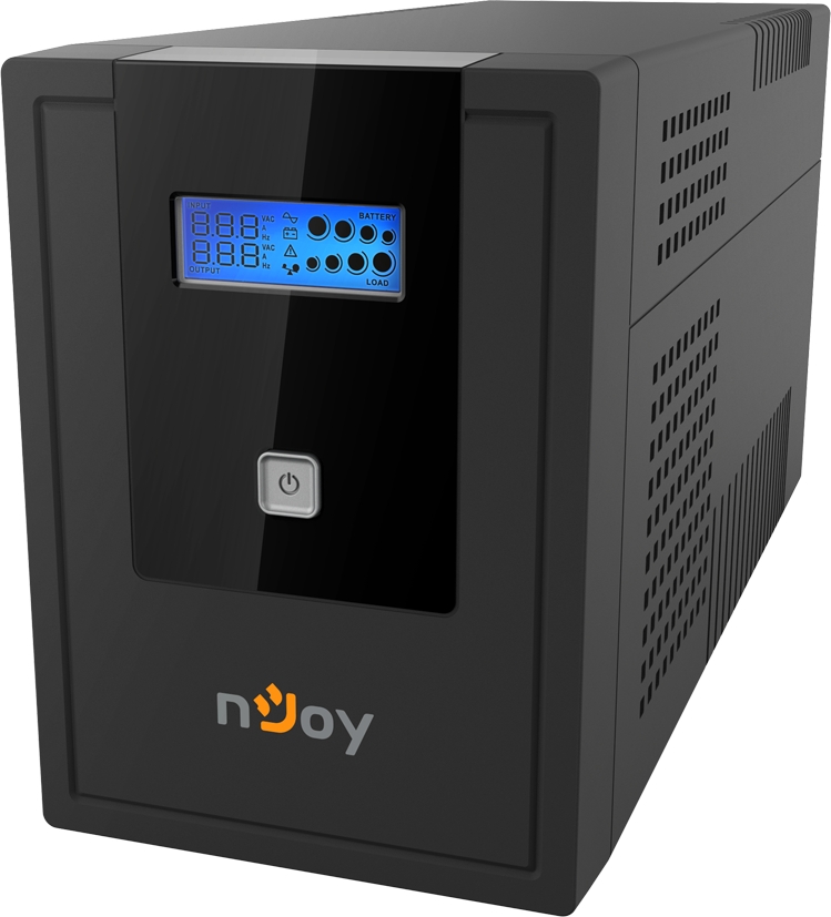 Источник бесперебойного питания nJoy Cadu 1500 (UPCMTLS615HCAAZ01B), Lin.int., AVR, 4 x Schuko, USB, LCD, пластик