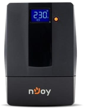 nJoy Horus Plus 600 (PWUP-LI060H1-AZ01B) Lin.int., AVR, 2 x Schuko, USB, LCD, пластик