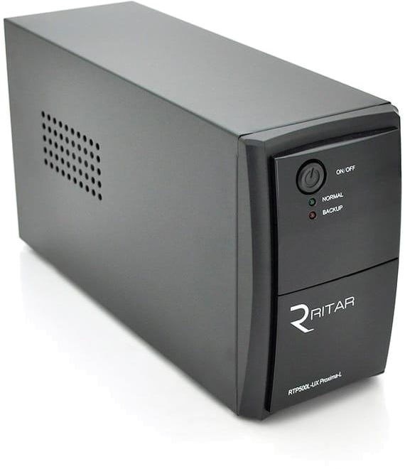 Ritar RTP500L-UX-IEC Proxima-L 300W, Lin.int., AVR, 4xIEC-320 C14, пластик (RTP500L-UX-IEC/06799)