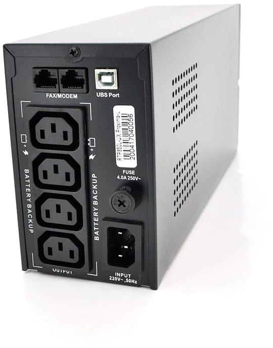 Источник бесперебойного питания Ritar RTP850L-UX-IEC Proxima-L 510W, Lin.int., AVR, 4xIEC-320 C14, пластик (RTP850L-UX-IEC/06363) цена 3170.00 грн - фотография 2